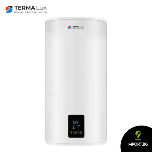 НЕРЪЖДАЕМ Плосък Мултипозиционен бойлер Termalux 100 литра с WIFI смарт управление